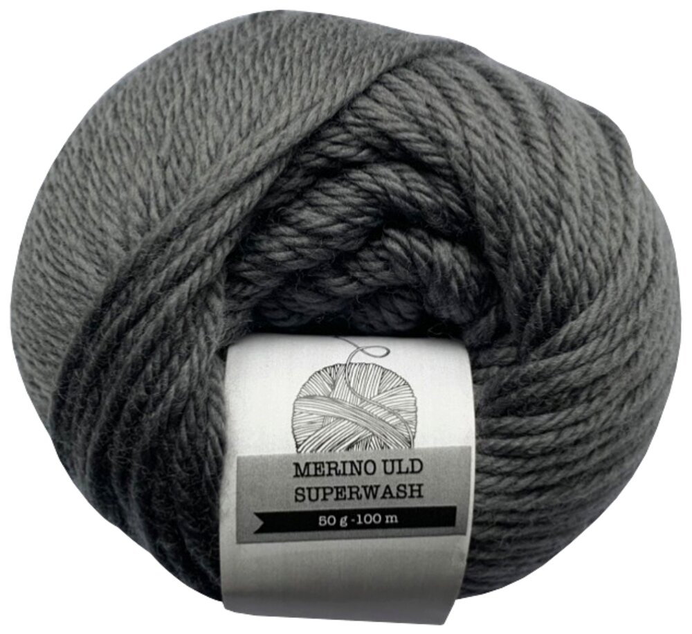 Merino Soft 50 g Mørk grå