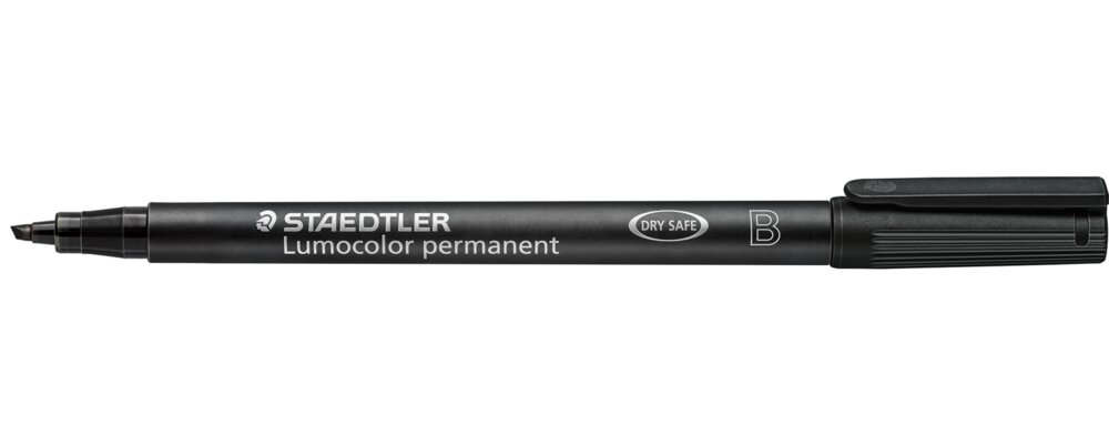 Staedtler Permanent pen Lumocolor 1,0-2,5 mm - sort