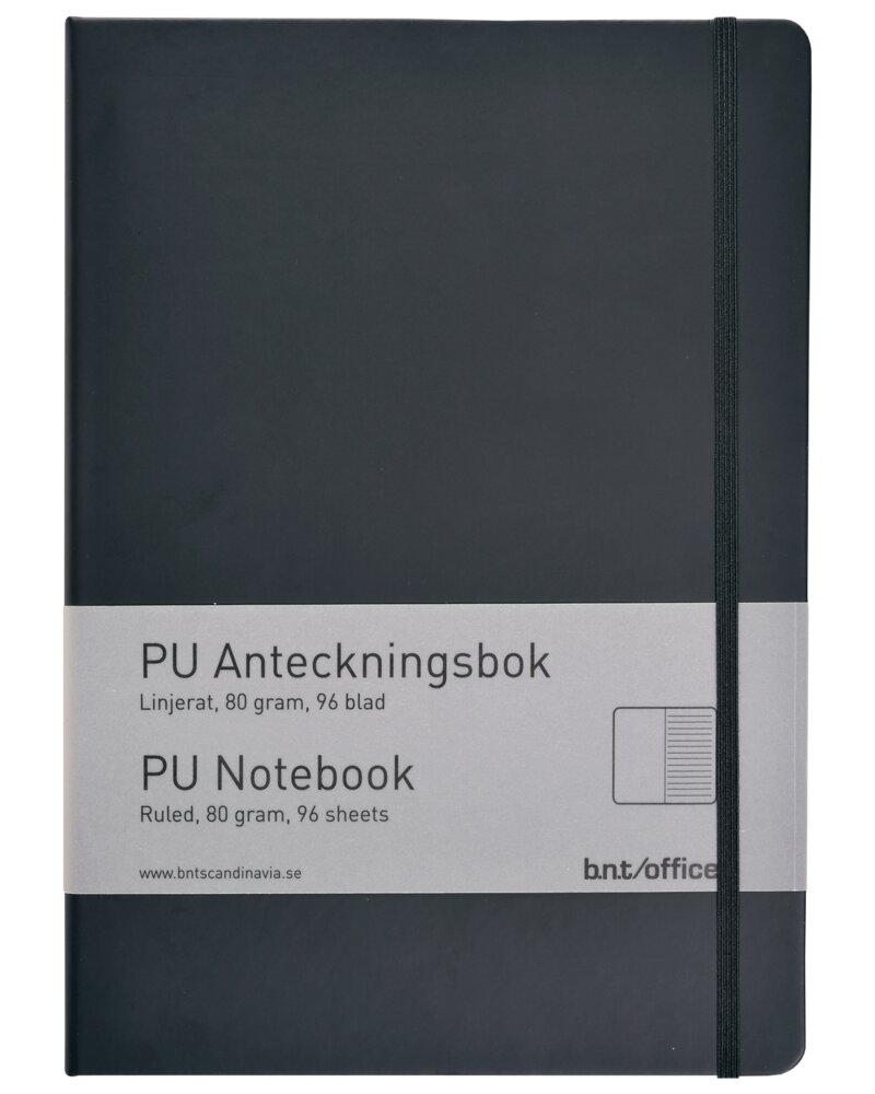 bnt office Notesbog PU-læder og papir - A4