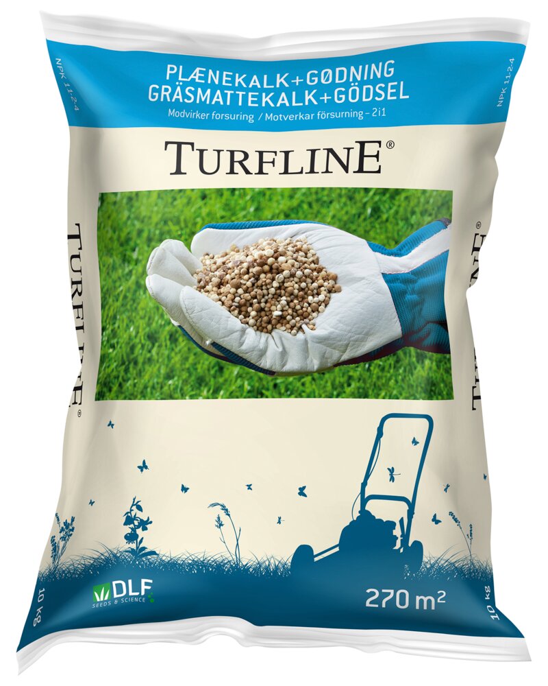 Turfline Plænekalk + gødning 10 kg