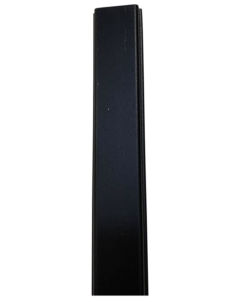 Dækliste til komposithegn 200 cm - sort
