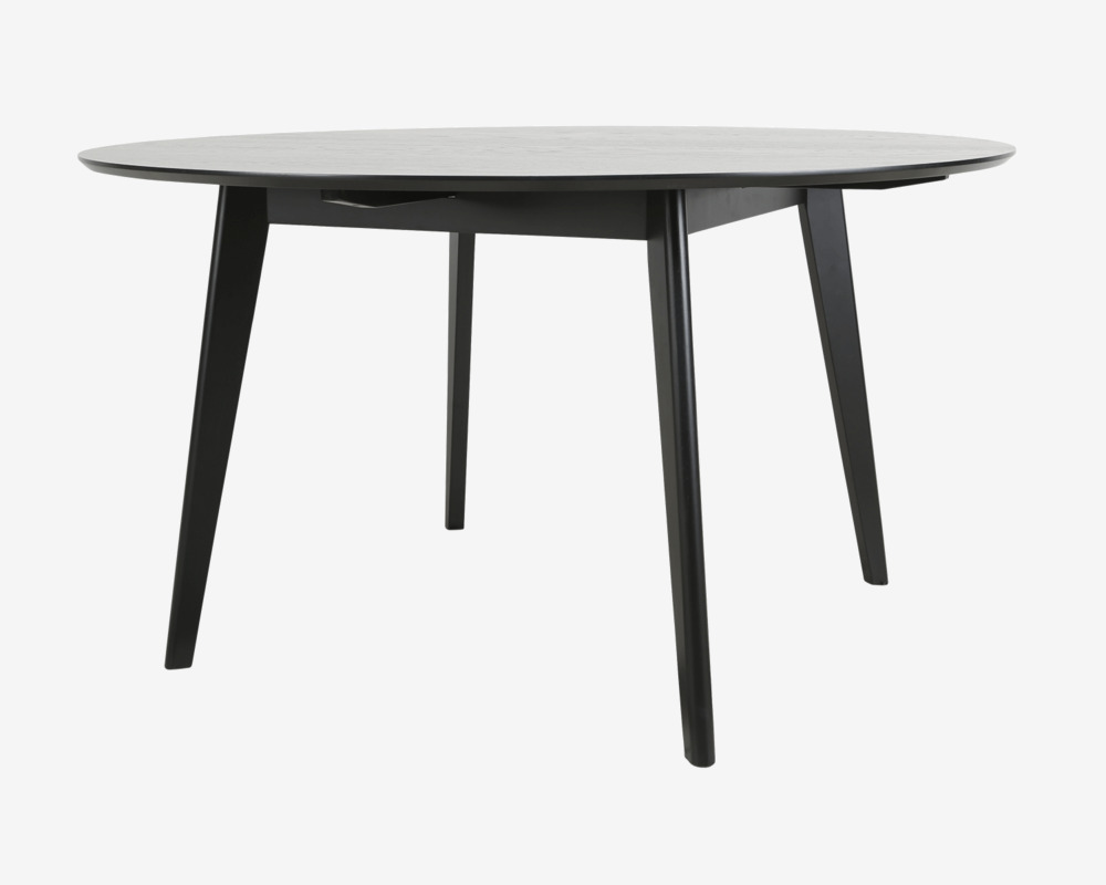 Spisebord Roxby Ø. 140 cm sort