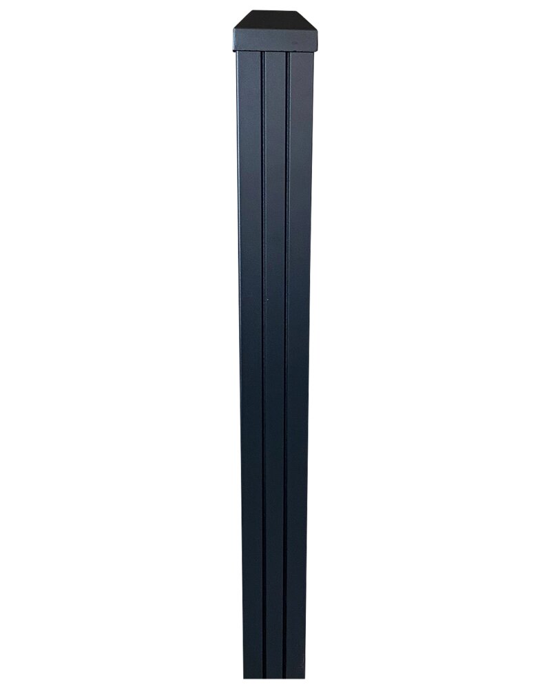 Stolpe til kompositlåge H. 150 cm  -sort