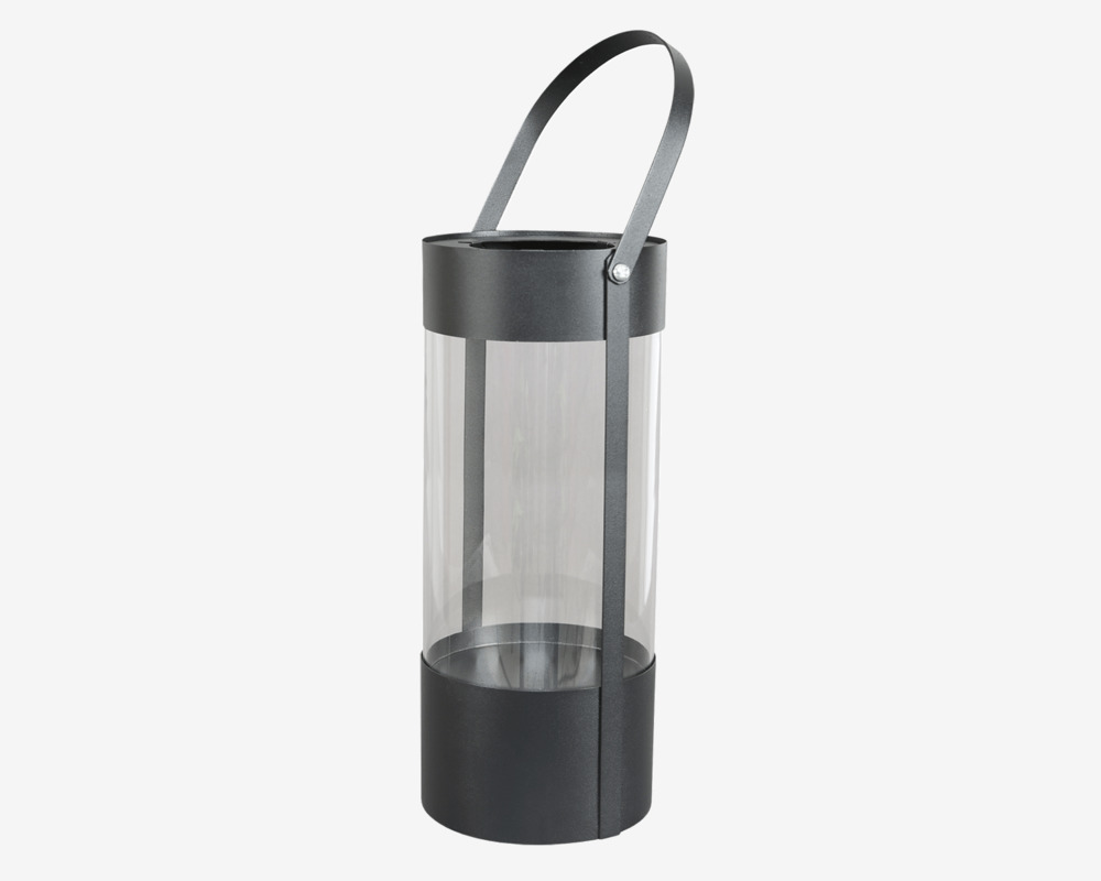 Lanterne Cylinder Sort H.40 cm 