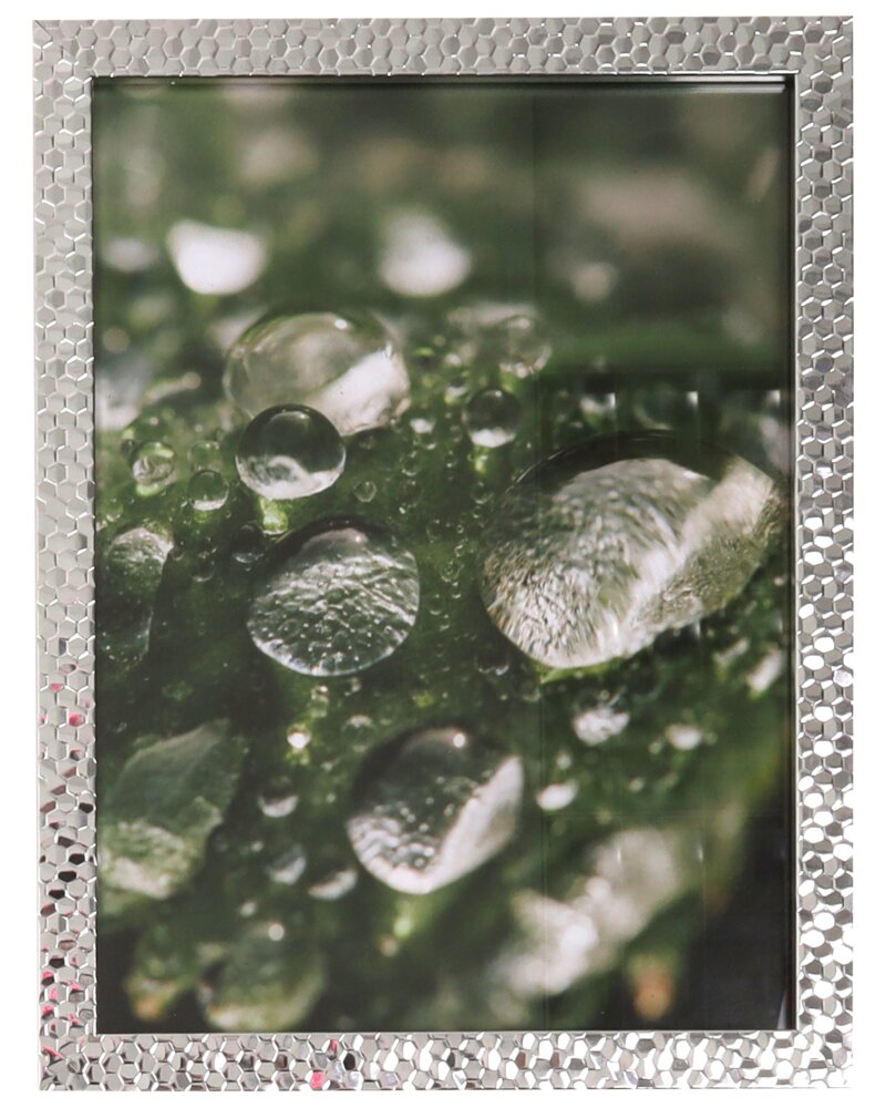 Billedramme 18 x 24 cm - sølvmønster 