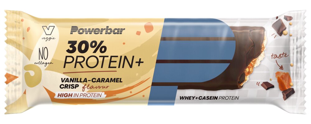 PowerBar Protein Plus 30% 55 g - vanilla caramel crisp