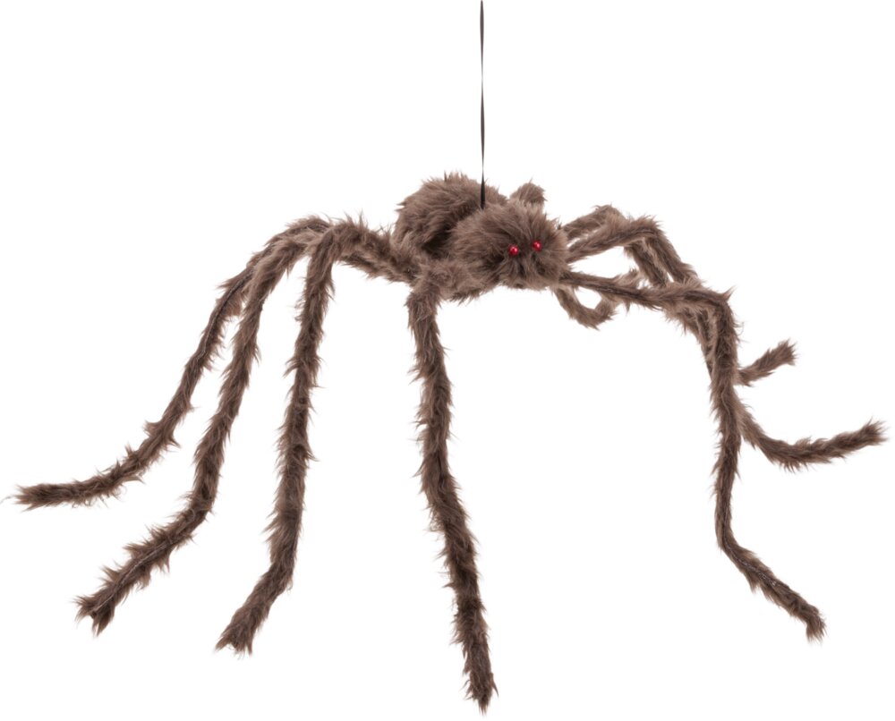 Halloween Edderkop 125 cm - brun
