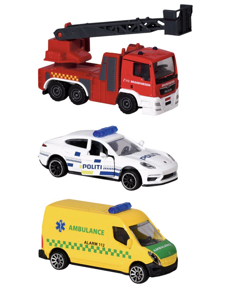 Majorette redningskøretøj assorterede varianter