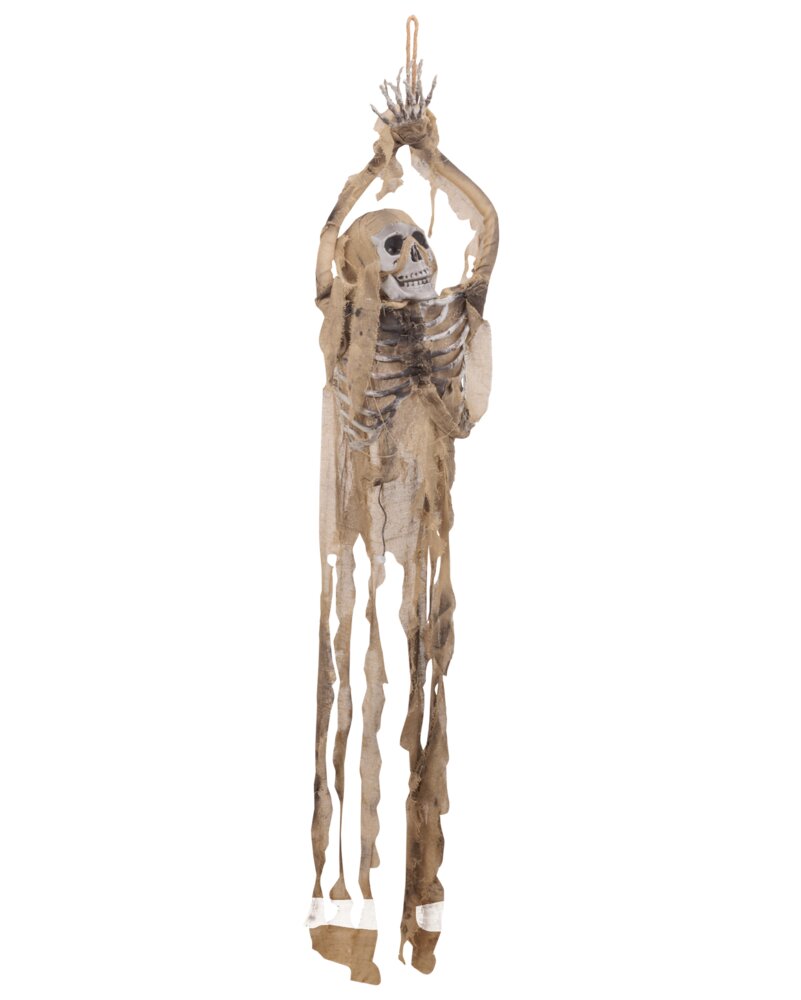Halloween Skelet hængende 184 cm bevæg., lys og lyd