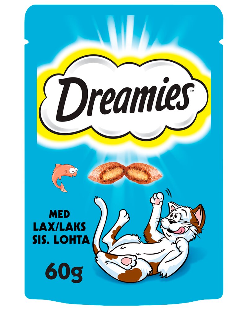 Dreamies Kattesnack med laks 60 g