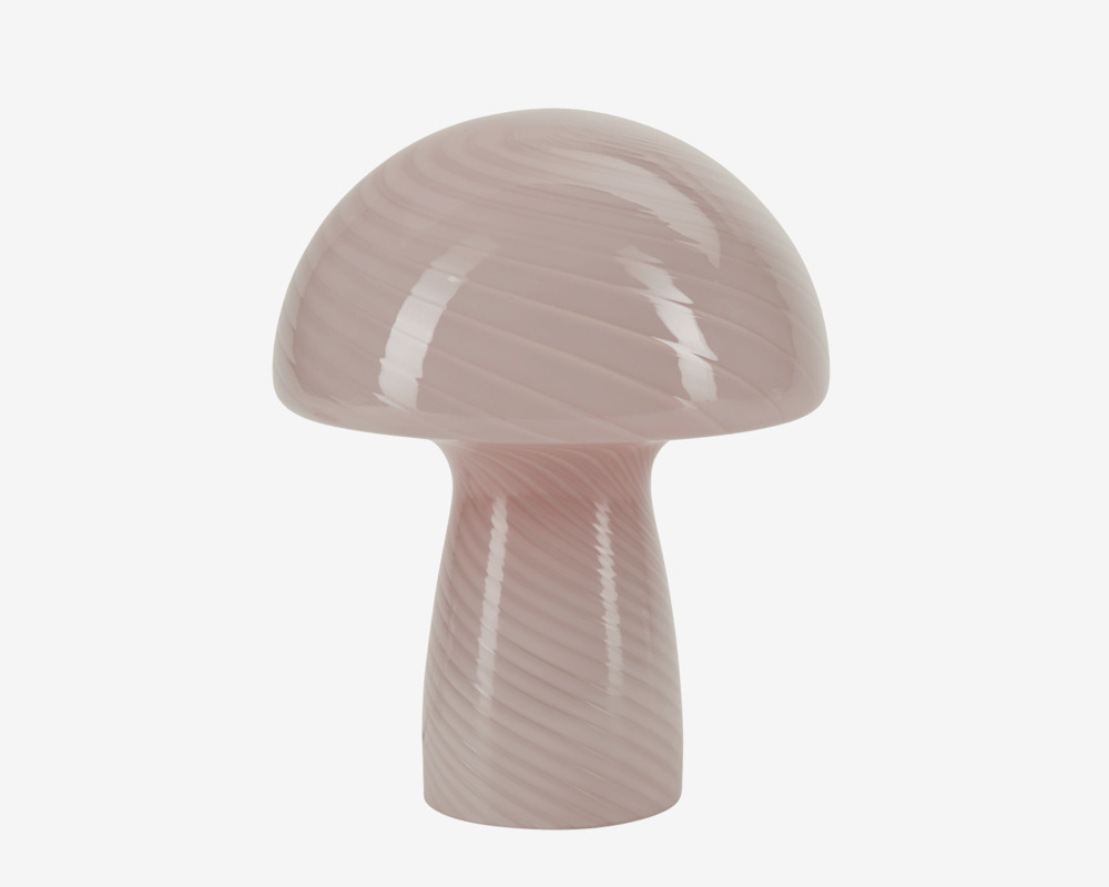 Bordlampe Mushroom Rose H.23 cm