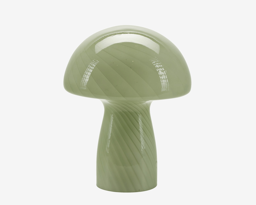 Bordlampe Mushroom Grøn H.23 cm