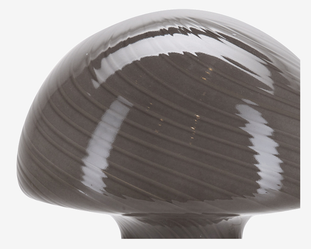Bordlampe Mushroom Grå H.23 cm 