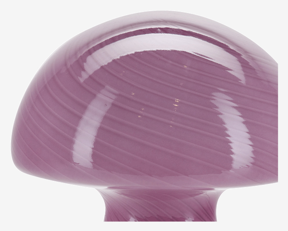Bordlampe Mushroom Pink H.23 cm