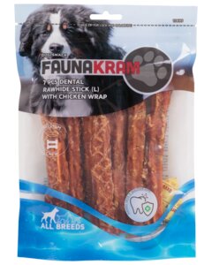 Faunakram Hundesnack Dental stick med kylling 220 g