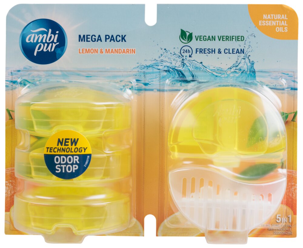 Ambi Pur Toiletblok - Megapack, Lemon og mandarin