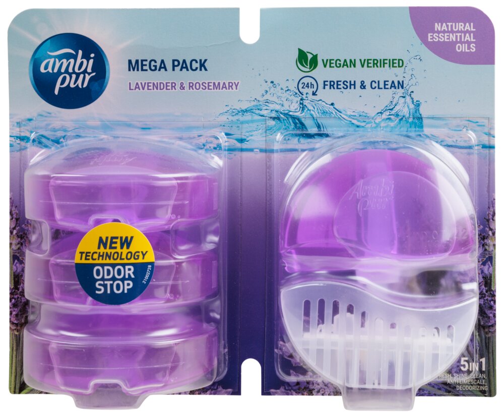 Ambi Pur Toiletblok - Megapack, Lavendel og rosmarin