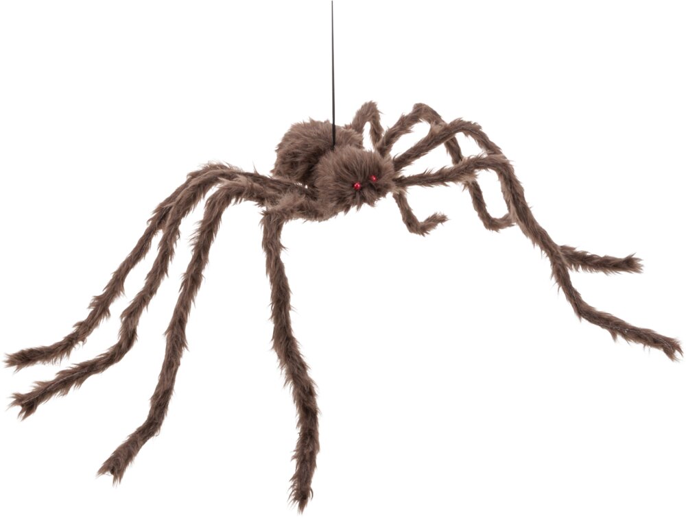 Halloween Edderkop 125 cm - brun