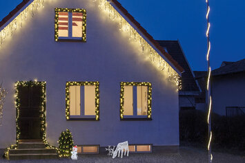 Flot julelys med udendørs lyskæder  
