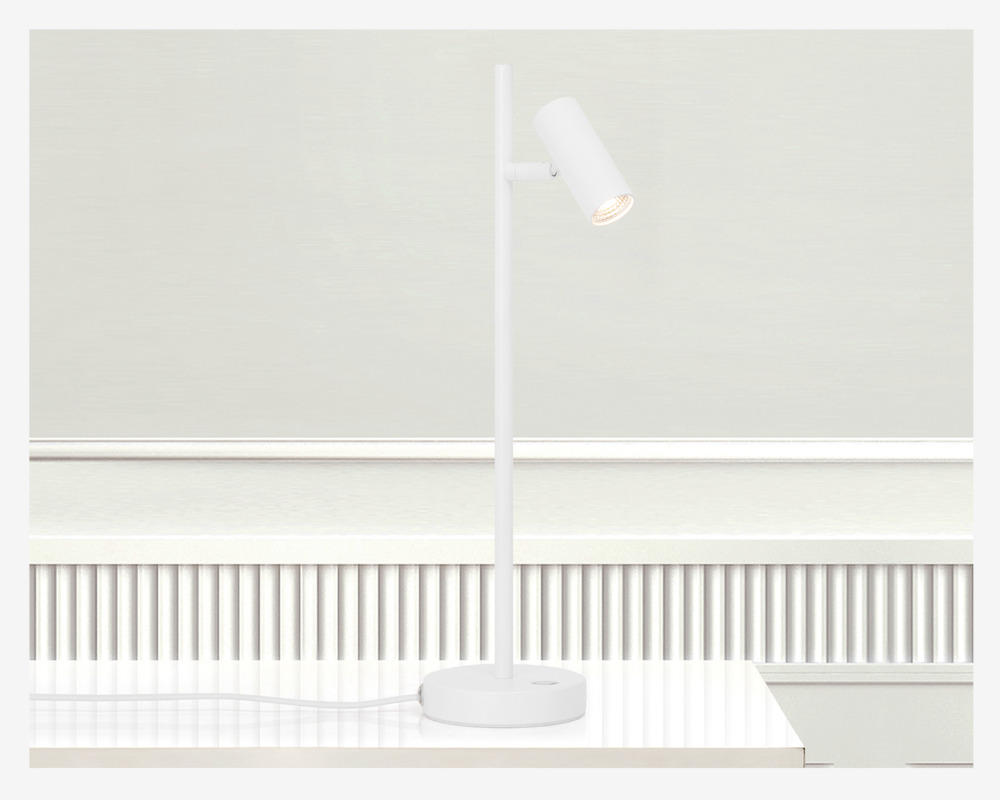 Bordlampe Omari Hvid H.40 cm