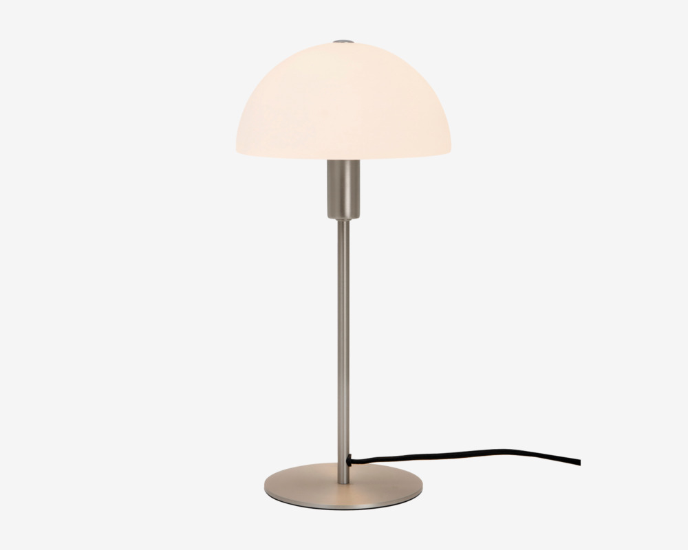 Bordlampe Ellen Opal/stål H.41,5 cm