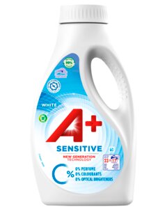 A+ sensitive Vaskemiddel flydende 880 ml - white