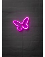 BRIGHT DESIGN Neonskilt Sommerfugl H.16 x B.23 cm
