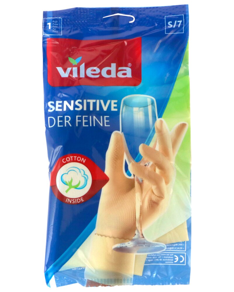 Vileda handsker Sensitive - S