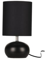 Bordlampe H. 24,5 cm - sort
