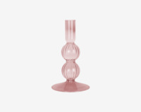 /lysestage-bubbles-rosa-h16-cm