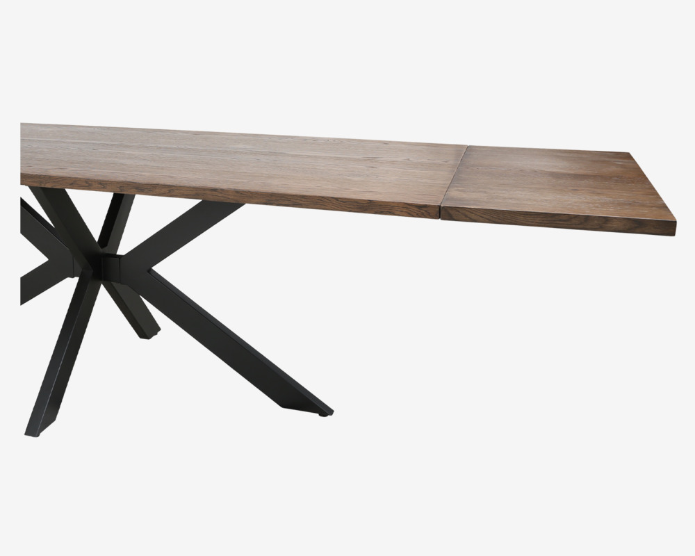 Spisebord Reno 90 x 210 cm røgfarvet
