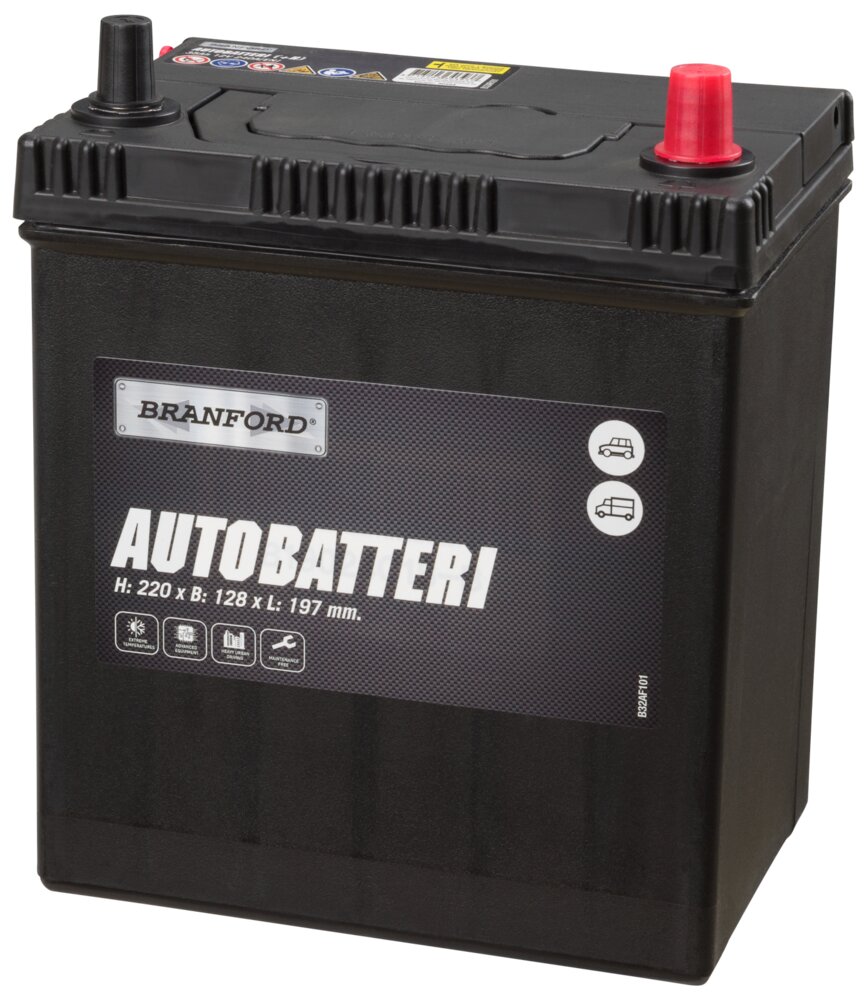 BRANFORD Autobatteri 35Ah +højre