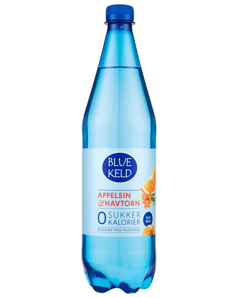 BLUE KELD Vand med brus 1 L appelsin/havtorn
