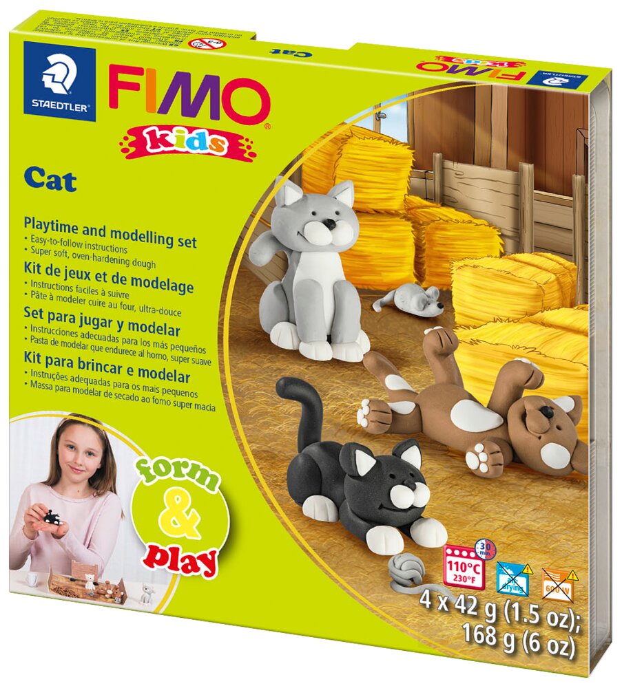 Staedtler FIMO kids Modellervoks kat