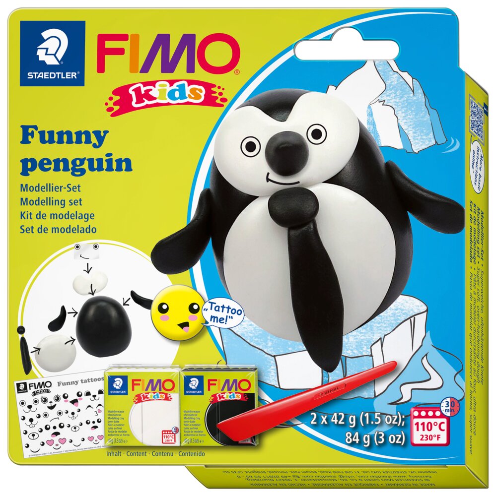 Staedtler FIMO kids Modellervoks pingvin