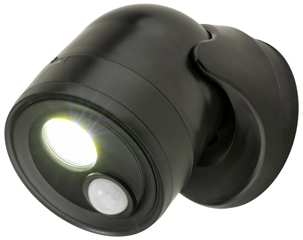 BRIGHT DESIGN COB LED-lampe med sensor - sort