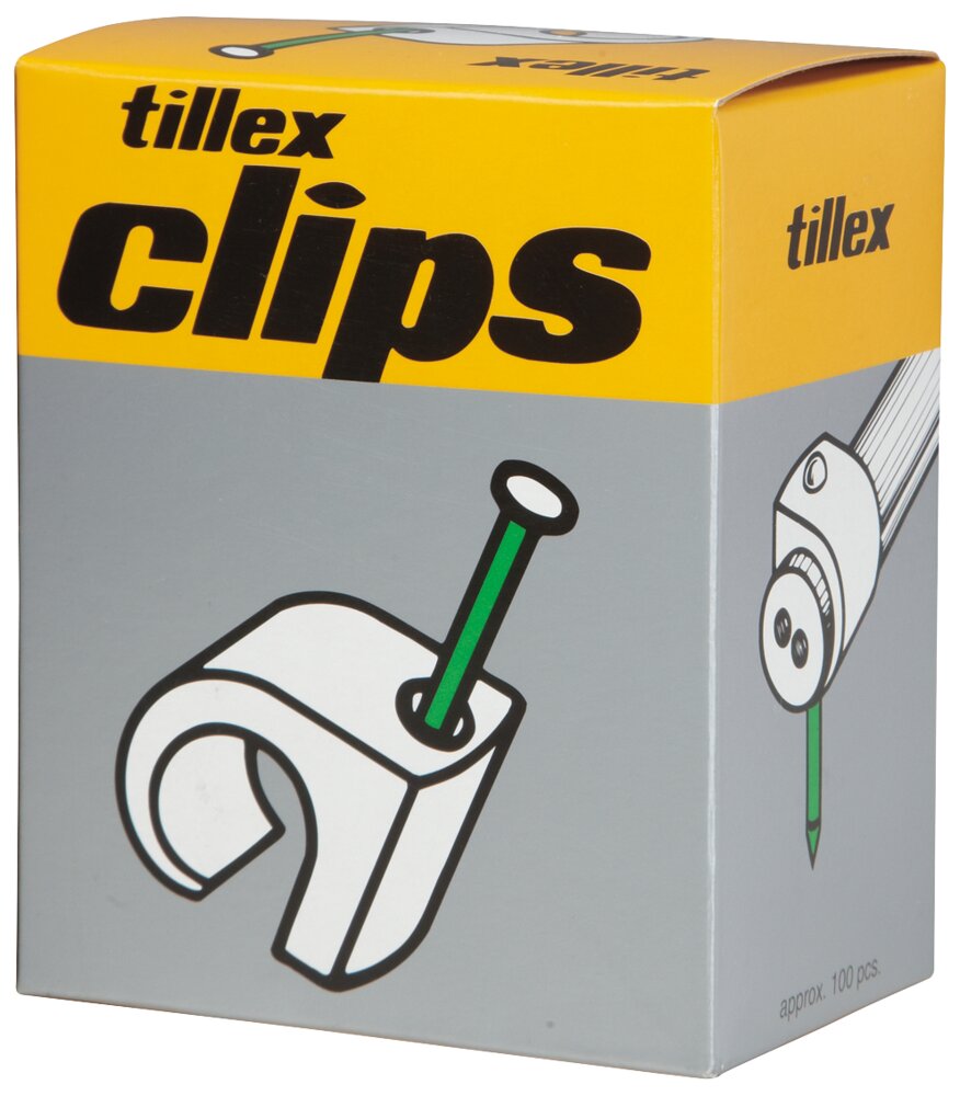 Tillex Clips 10-14 mm - grå