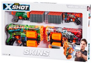 Zuru X-Shot Skins 4 geværer + 48 pile