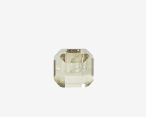 Lysestage Diamant Glas H.5 cm 