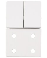 LK Tangent stikkontakt 1½ modul dobbelt - hvid