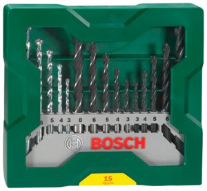 Bosch Borsæt træ/metal/mur 15 dele 