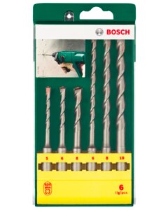 Bosch Borsæt 5-10 mm 6 dele 