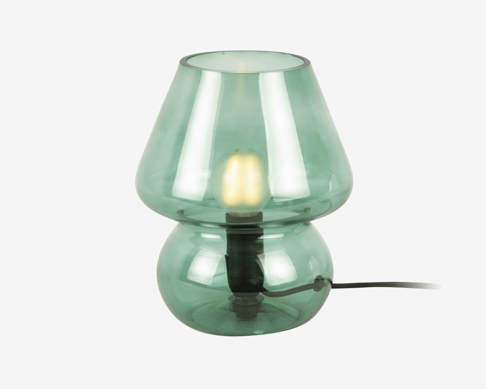 Bordlampe Vintage Grøn H.18 cm 