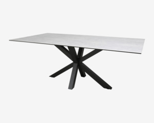 Spisebord Heaven grå B. 100 x L. 200 cm