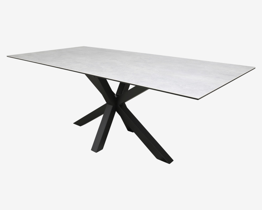 Spisebord Heaven grå B. 100 x L. 200 cm