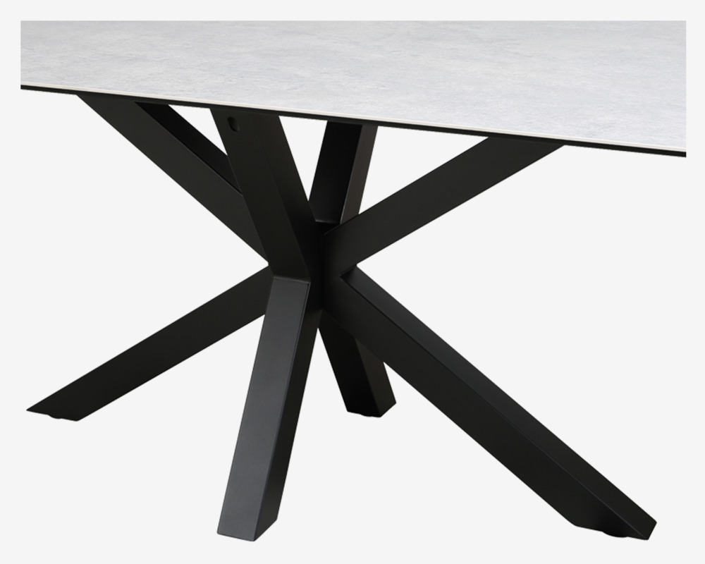 Spisebord Heaven grå B. 90 x L. 160 cm