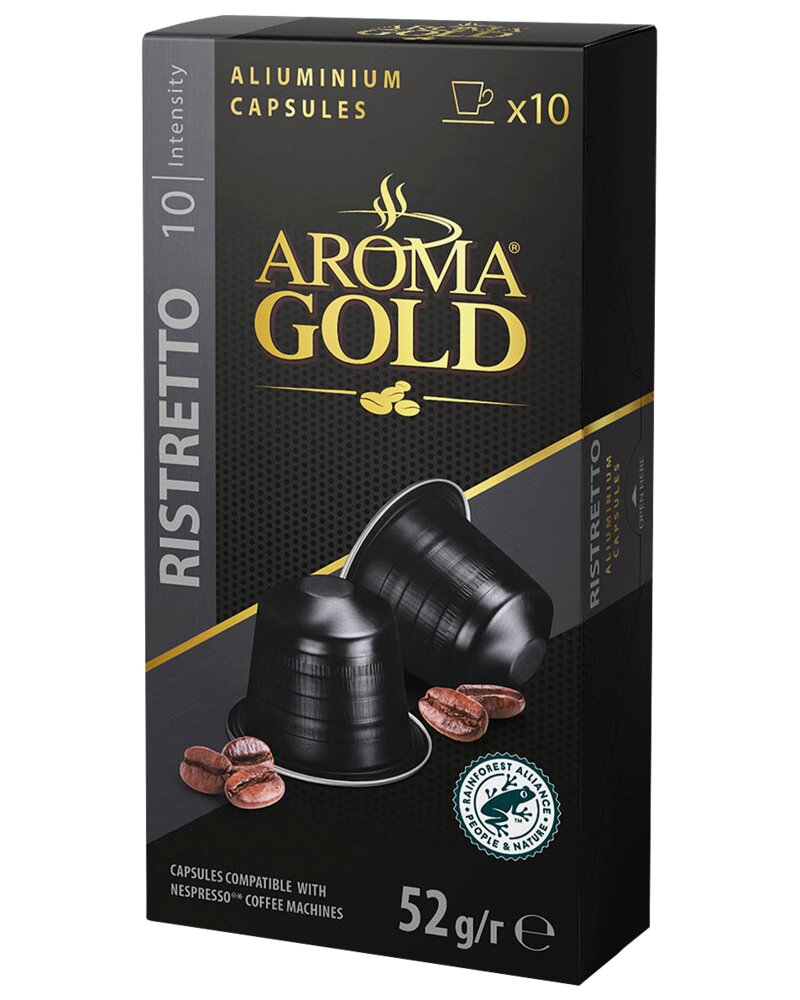 AROMA GOLD Kaffekapsler 10-pak - Ristretto