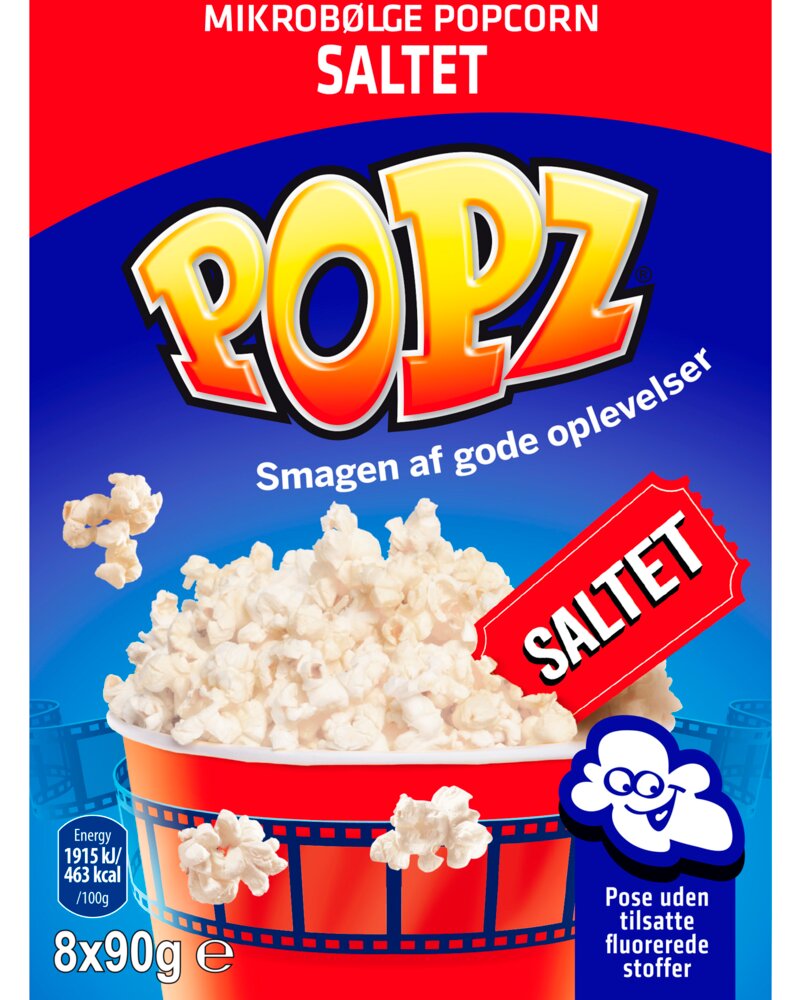 POPZ Popcorn 8 poser - assorterede varianter