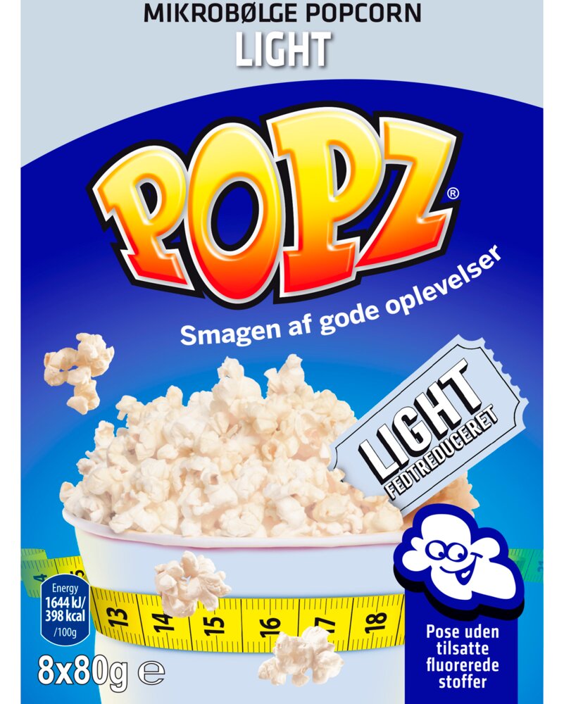 POPZ Popcorn 8 poser - assorterede varianter