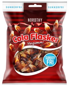 NORDTHY Cola Flasker Sukkerfri 80 g